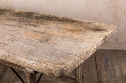 oak base rustic dining table